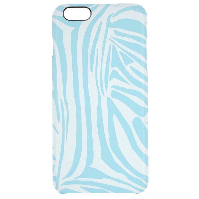 Blue Zebra Pattern Uncommon iPhone Case (Back)
