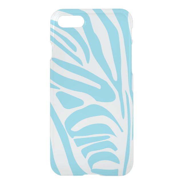 Blue Zebra Pattern Uncommon iPhone Case (Back)