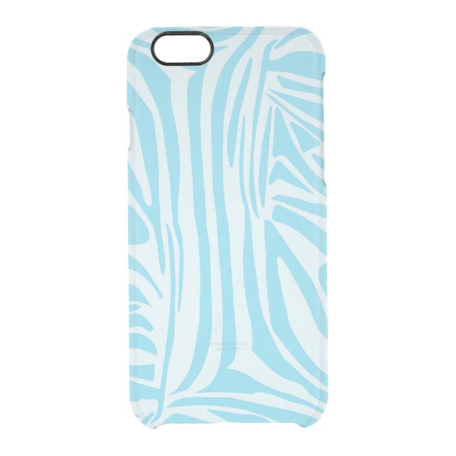 Blue Zebra Pattern Uncommon iPhone Case (Back)