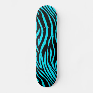 Blue Zebra Skateboard Deck