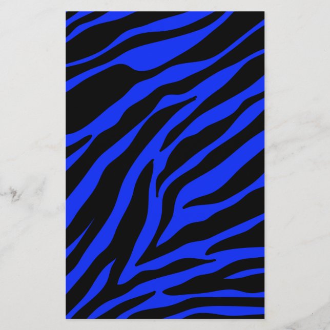blue zebra stationery (Front)