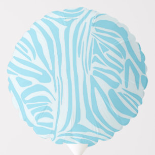 Blue Zebra Stripe Pattern Balloon