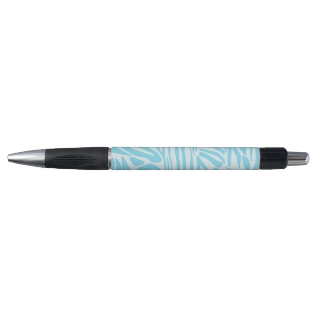 Blue Zebra Stripe Pattern Pen (Front)