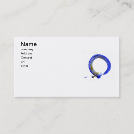 Blue Zen Enso Business Card