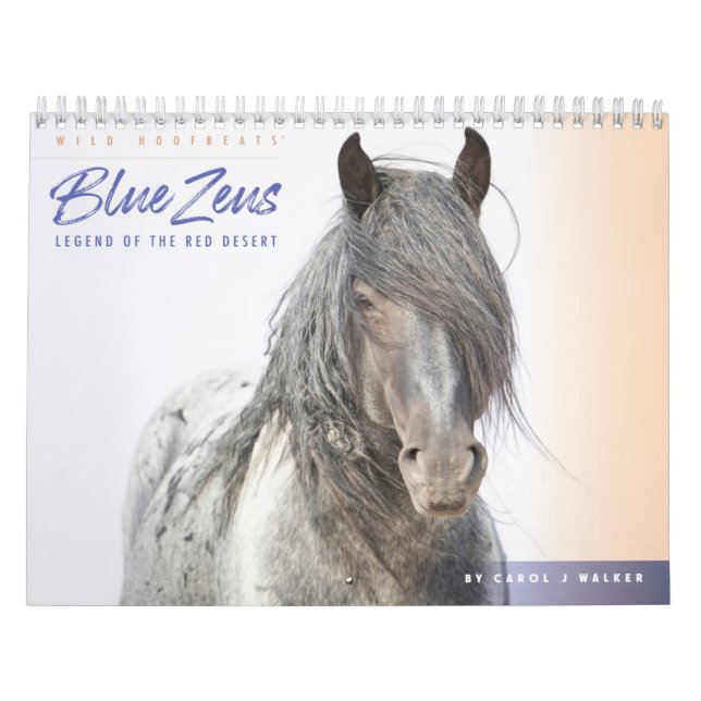 Blue Zeus Wild Horse Calendar (Cover)