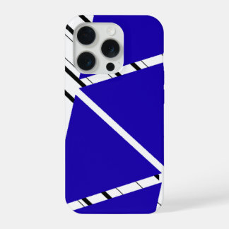Blue Zig Zag Pattern iPhone Case