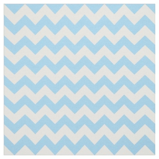 Blue Zigzag, Blue Chevron, Geometric Pattern Fabric
