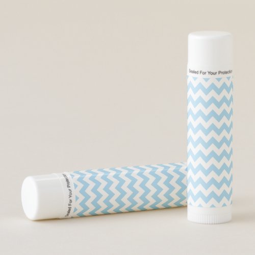 Blue Zigzag Blue Chevron Geometric Pattern Lip Balm