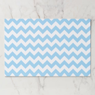 Blue Zigzag, Blue Chevron, Geometric Pattern Paper Pad