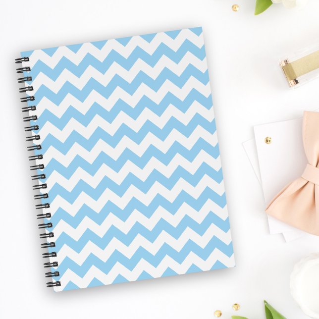 Blue Zigzag, Blue Chevron, Geometric Pattern Planner (Creator Uploaded)
