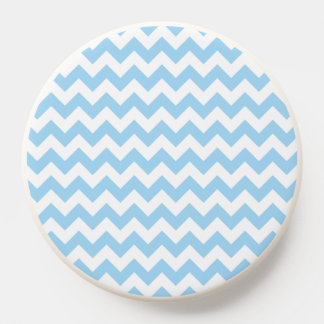 Blue Zigzag, Blue Chevron, Geometric Pattern PopSocket