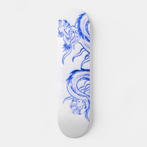 Blue Zircon Dragon Part 1 Skateboard