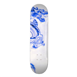 Blue Zircon Dragon Part 2 Skateboard Deck