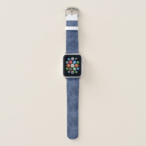 Blue Zodiac Denim Pattern Apple Watch Band