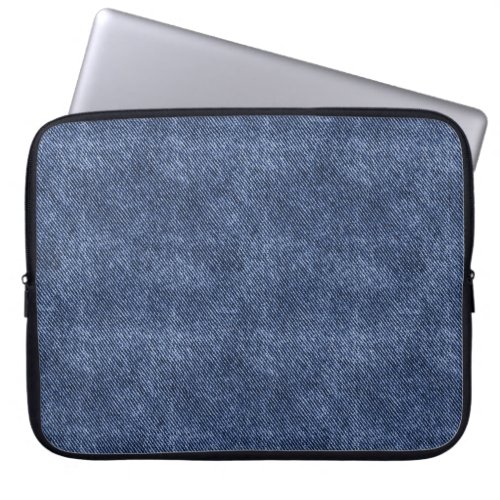 Blue Zodiac Denim Pattern Laptop Sleeve