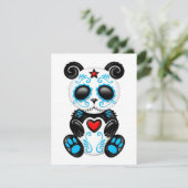 Blue Zombie Sugar Panda on White (Standing Front)