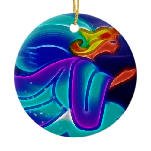 BlueAngel Ceramic Ornament