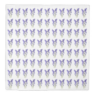 Bluebell Fabric Pattern. Duvet Cover
