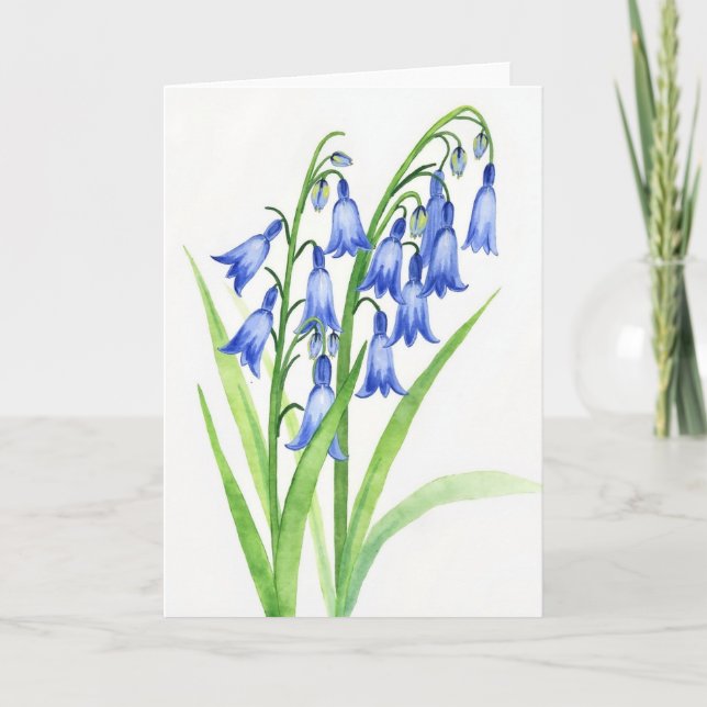 Bluebell Floral Mothers Day Card (Front)