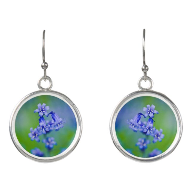 Bluebell flower Drop earrings (Front)