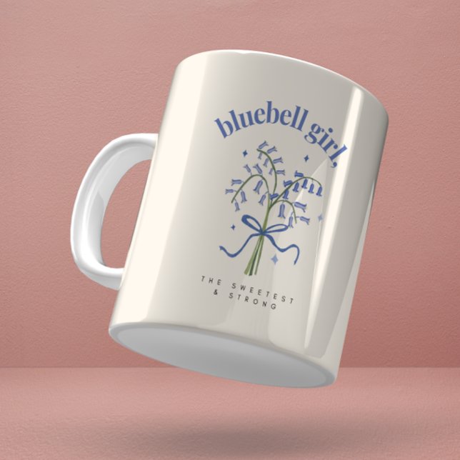 Bluebell Flower Watercolor Illustration Coffee Mug (Creator Uploaded)