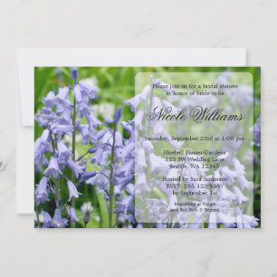 Bluebell Flowers Bridal Shower Invitation