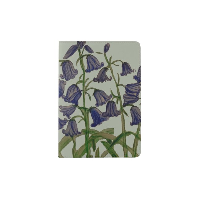 Bluebell Flowers on Passport Cover (Front)