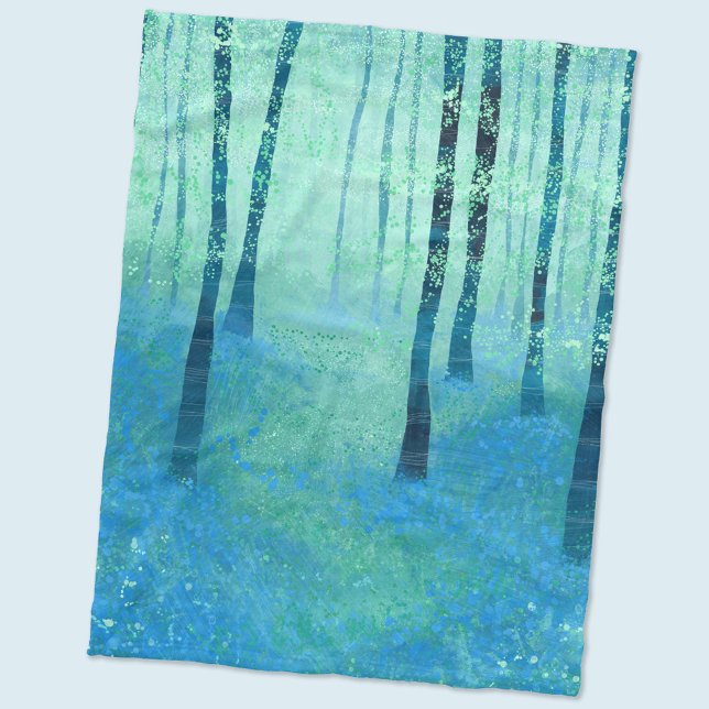 Bluebell Forest Fleece Blanket (Creator Uploaded)