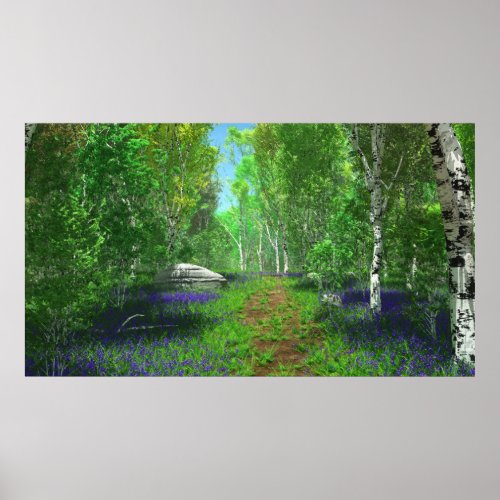 Bluebell Light Print