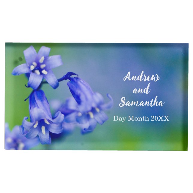 Bluebell Table card holder (Front)