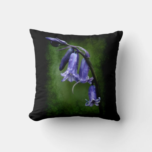 BlueBell Throw Pillow (Front)