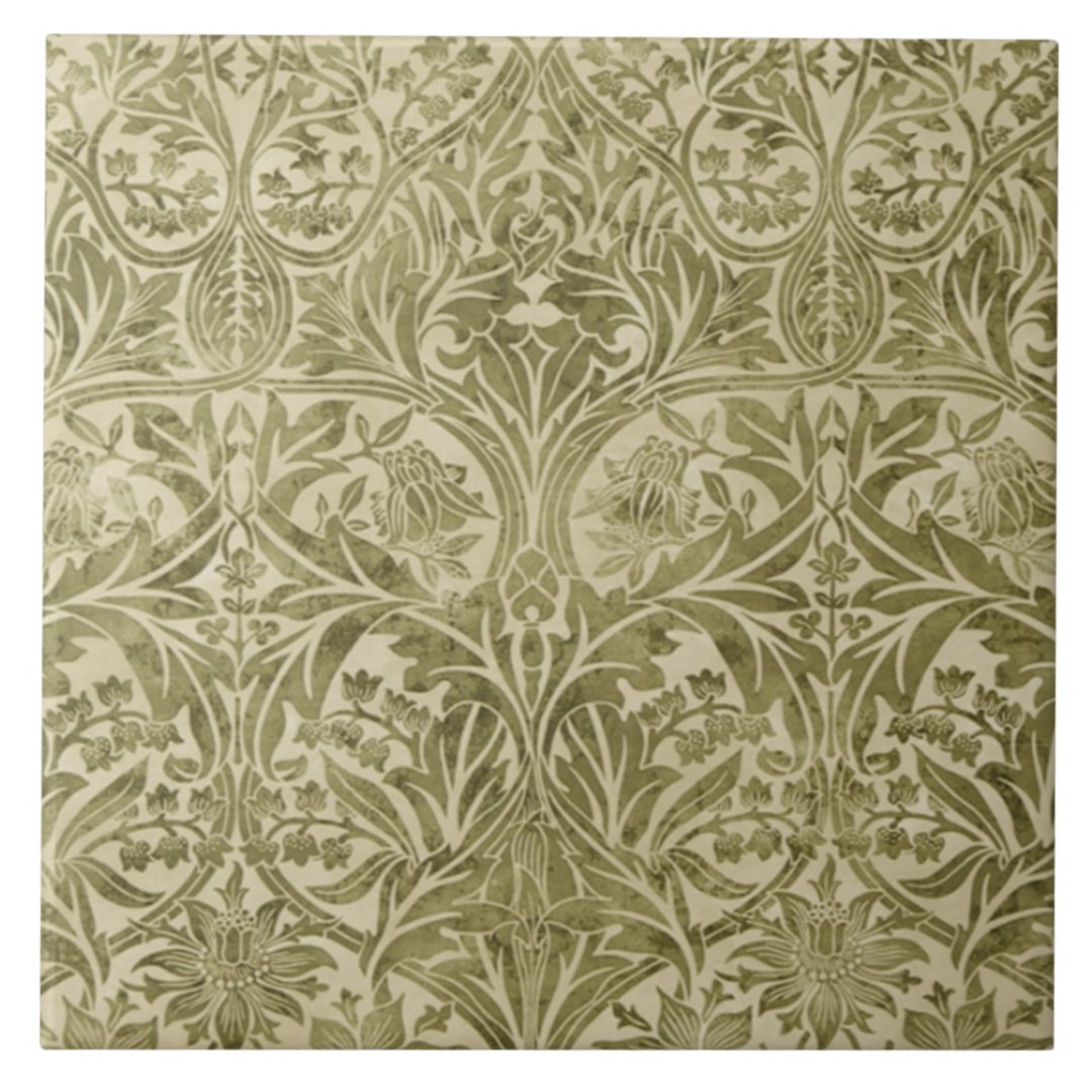 Bluebell wallpaper by William Morris Tile | Zazzle