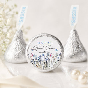 Bluebell Wildflowers Butterflies Bridal Shower Hershey®'s Kisses®