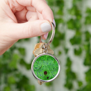 Bluebell Wood Hedgehogs Painting Keychain