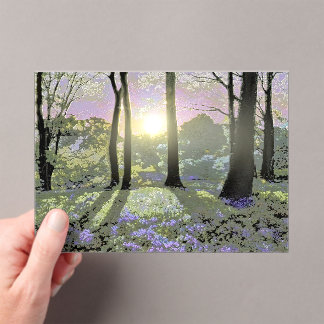 BLUEBELL WOODLAND ACRYLIC INVITATIONS