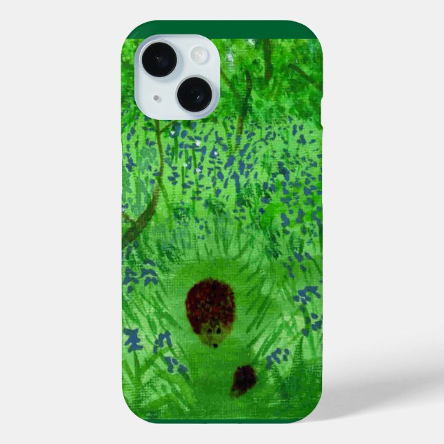 Bluebell Woodland Hedgehogs Case-Mate iPhone Case (Back)