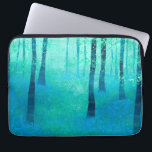 Bluebell Woodland Laptop Sleeve<br><div class="desc">A modern semi-abstract landscape painting of a bluebell woodland.  Original art by Nic Squirrell.</div>