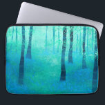 Bluebell Woodland Laptop Sleeve<br><div class="desc">A modern semi-abstract landscape painting of a bluebell woodland.  Original art by Nic Squirrell.</div>