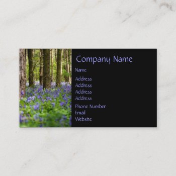 Bluebell Woods Business Card by PhotographyByPixie at Zazzle