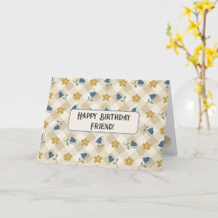 Bluebells Across the Miles Friend Happy Birthday Card