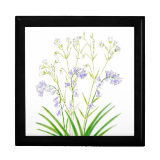 Bluebells and stitchwort keepsake box