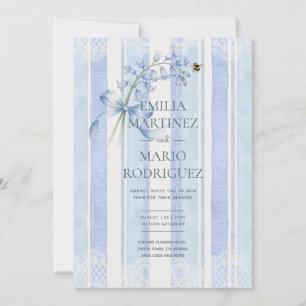 Bluebells & Bees Heritage Hive Studio Wedding Invitation