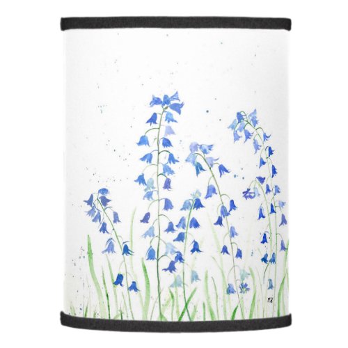 Bluebells blue flowers Woodland Watercolour nature Lamp Shade