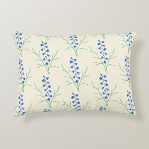 Bluebells Cream Colored Accent Pillow