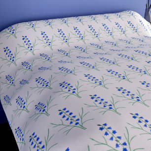 Bluebells Duvet White Queen Cover