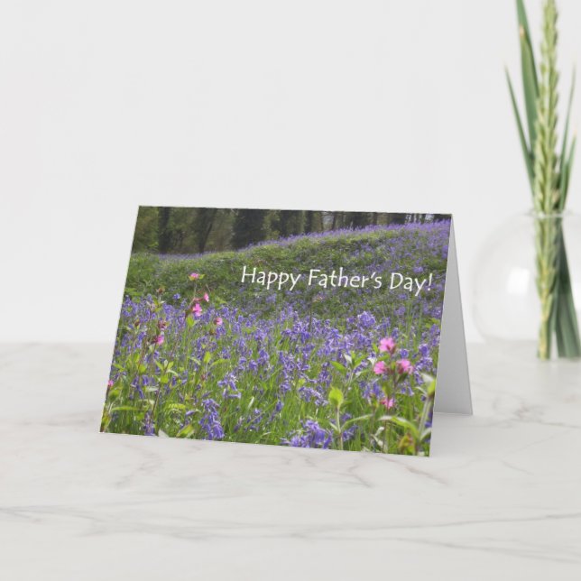 Bluebells Father's Day Card (Front)
