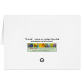 "Bluebells" floral art card (Back Horizontal)