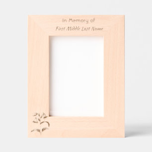 Bluebells Garden Flowers Memorial Keepsake  Engraved Frames