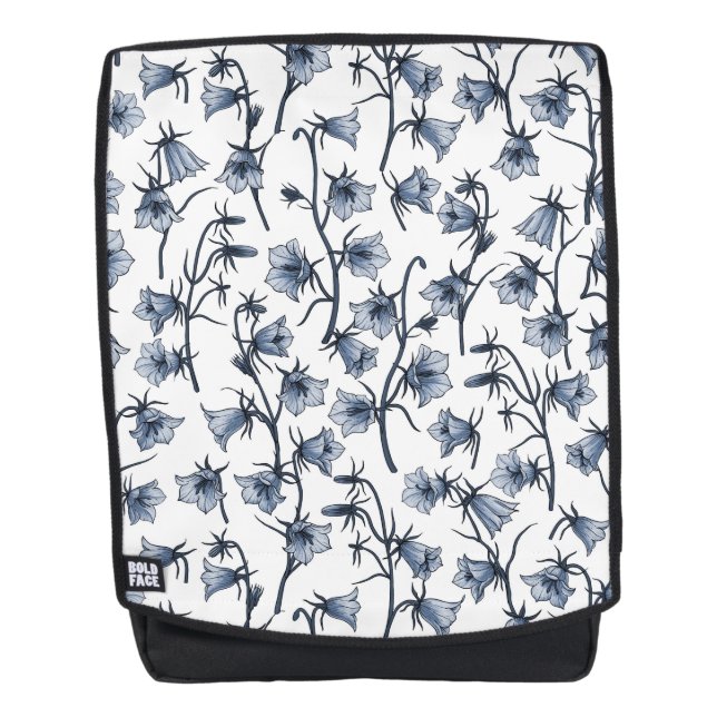 Bluebells, Harebells, Bellflowers Backpack (Front)