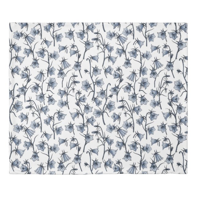 Bluebells, Harebells, Bellflowers Duvet Cover (Front)